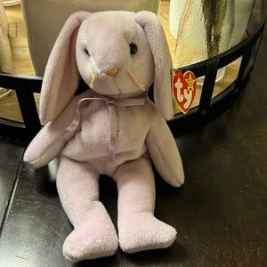 TY Beanie Baby - FLOPPITY the Purple Bunny